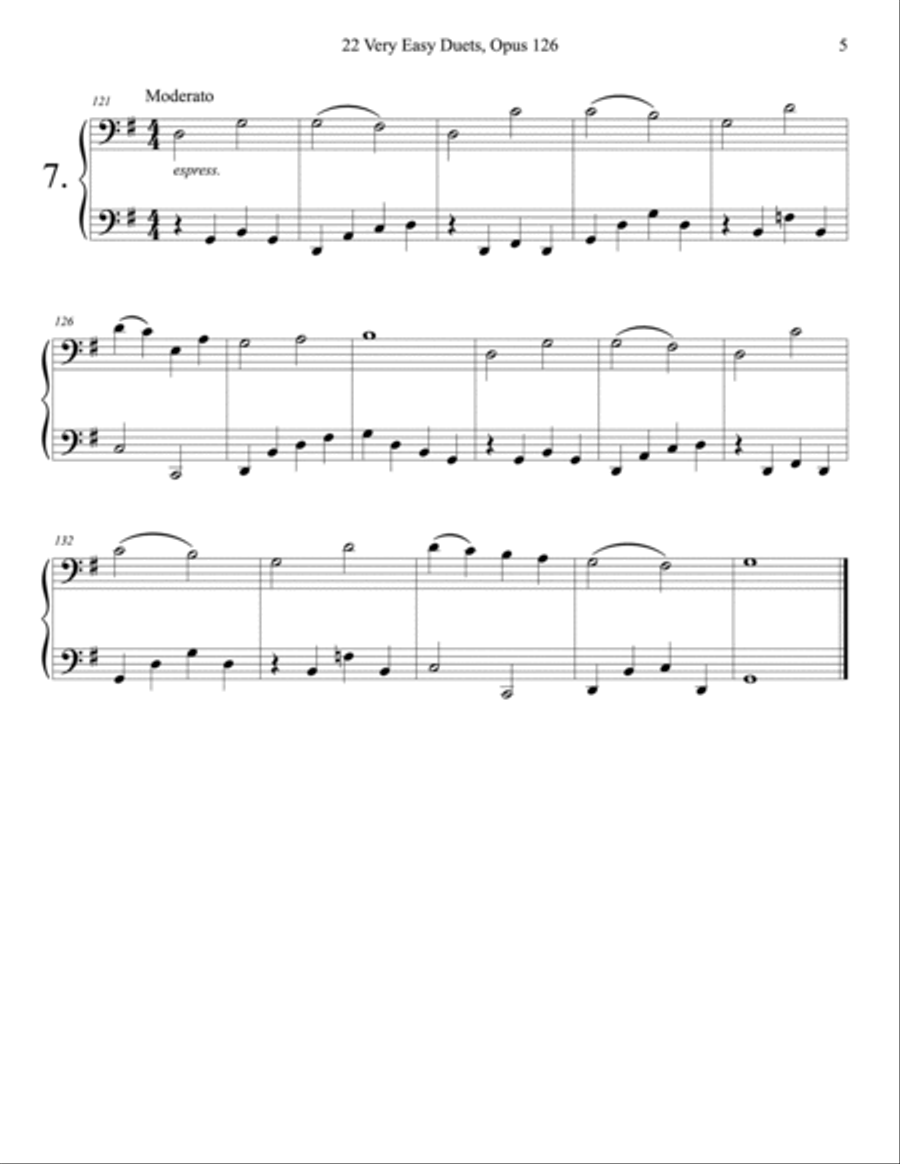 Sebastian Lee 22 Easy Duets Op. 126 for Two Cellos String Duet scores gallery preview page 5