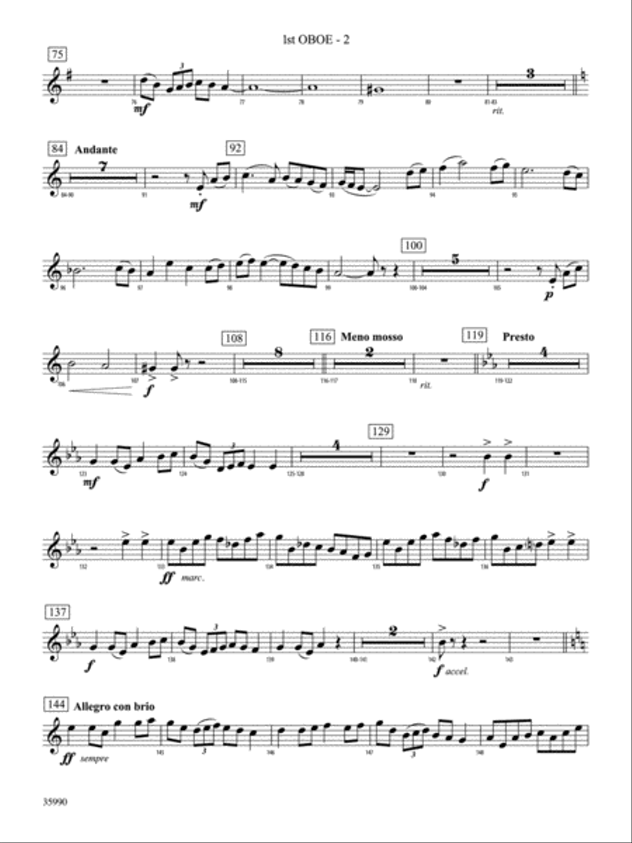 Tales of Vandosar: Oboe Tales of Vandosar: Oboe Full Orchestra scores gallery preview page 2