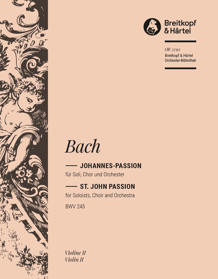St. John Passion BWV 245 4-Part scores gallery preview page 1