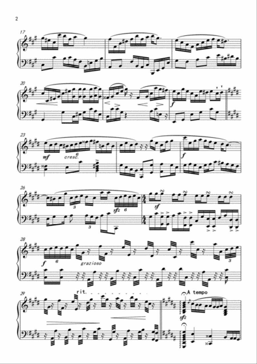 Fantasia in f# minor Piano Solo scores gallery preview page 2