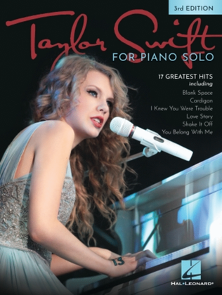 Book cover for Taylor Swift for Piano Solo – 3rd Edition