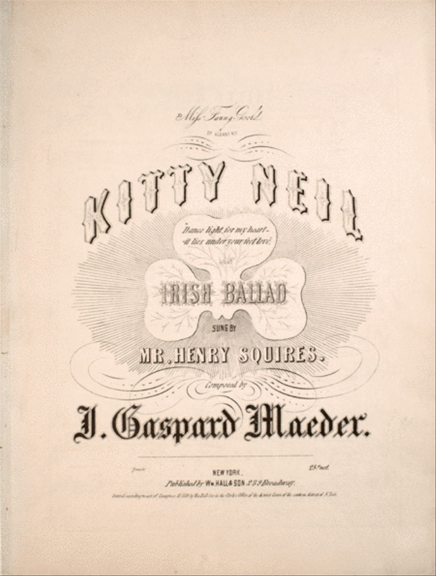 Kitty Nell. Irish Ballad Voice scores gallery preview page 1