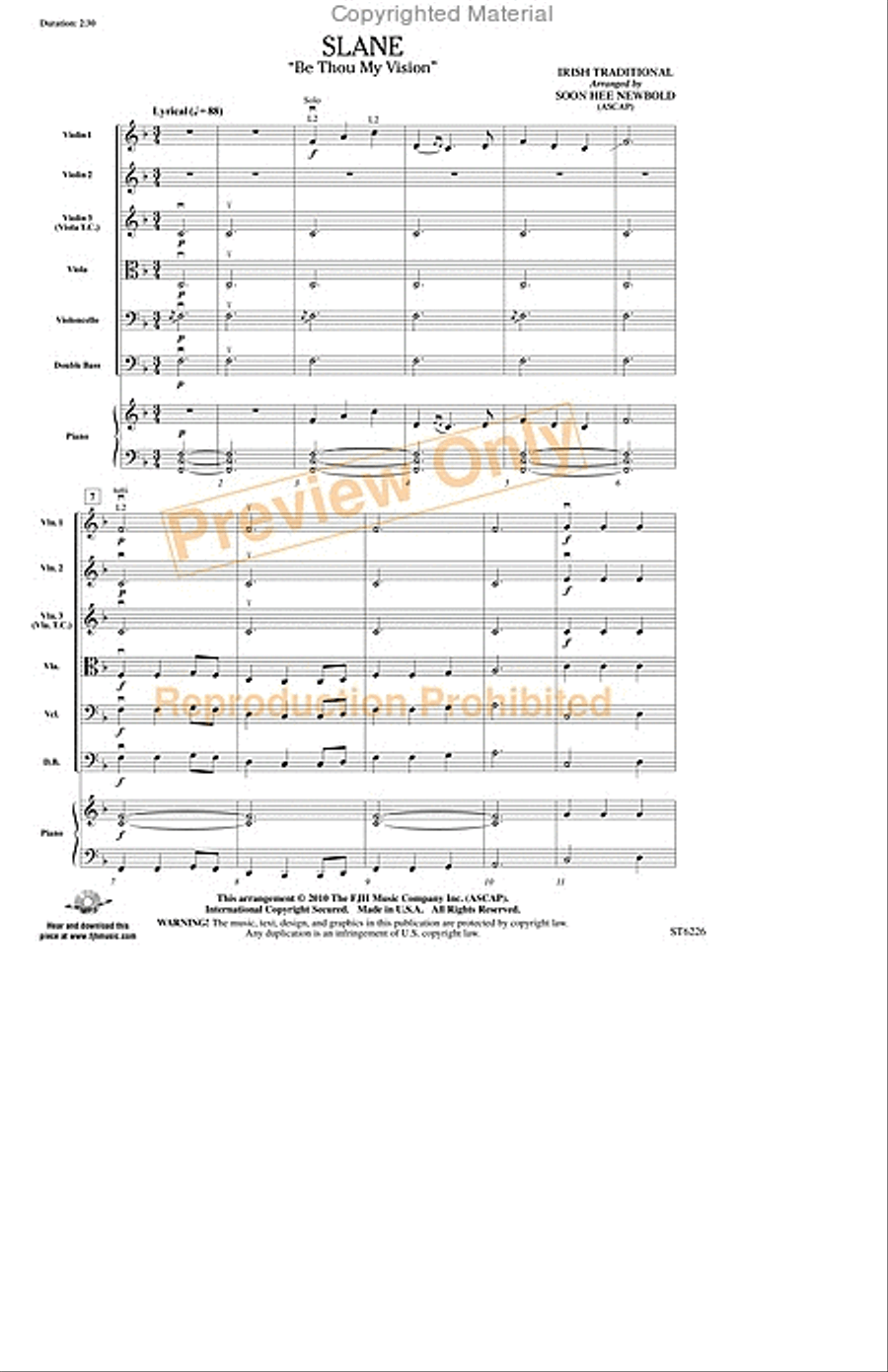 Slane String Orchestra scores gallery preview page 2
