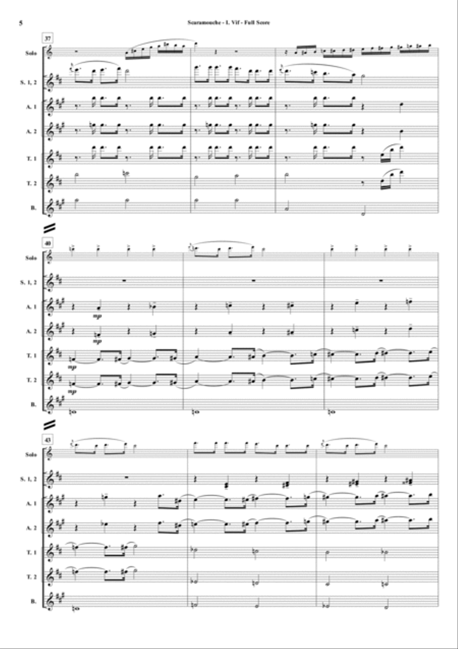 Scaramouche Woodwind Ensemble scores gallery preview page 6