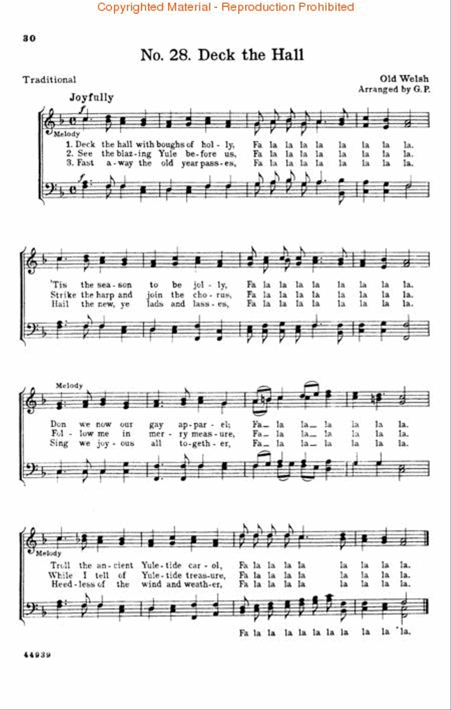 Thirty Old and New Christmas Carols TTBB scores gallery preview page 3