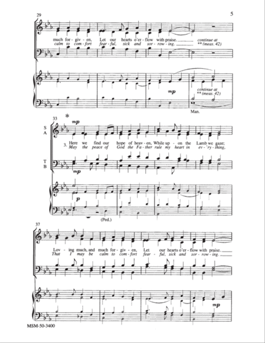The Mind of Christ (Contemplation of the Cross) 4-Part scores gallery preview page 3