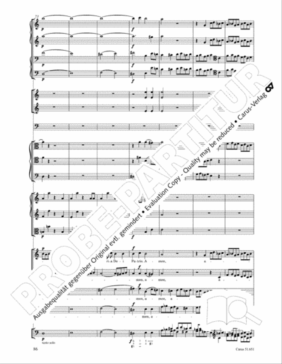 C Minor Mass, K. 427 (Missa in c KV 427) 4-Part scores gallery preview page 102