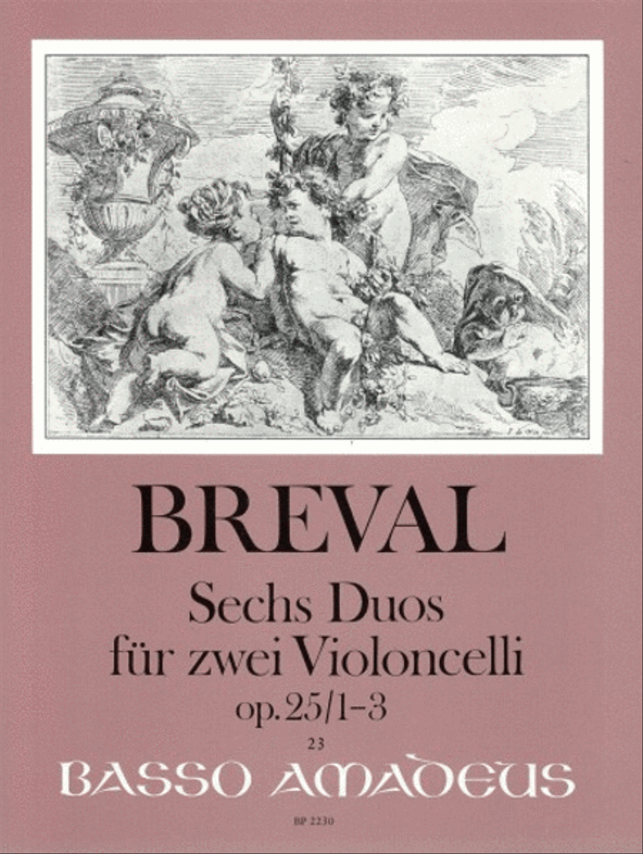 6 Duos op. 25/1-3 Vol. 1 6 Duos op. 25/1-3 Vol. 1 Cello scores gallery preview page 1