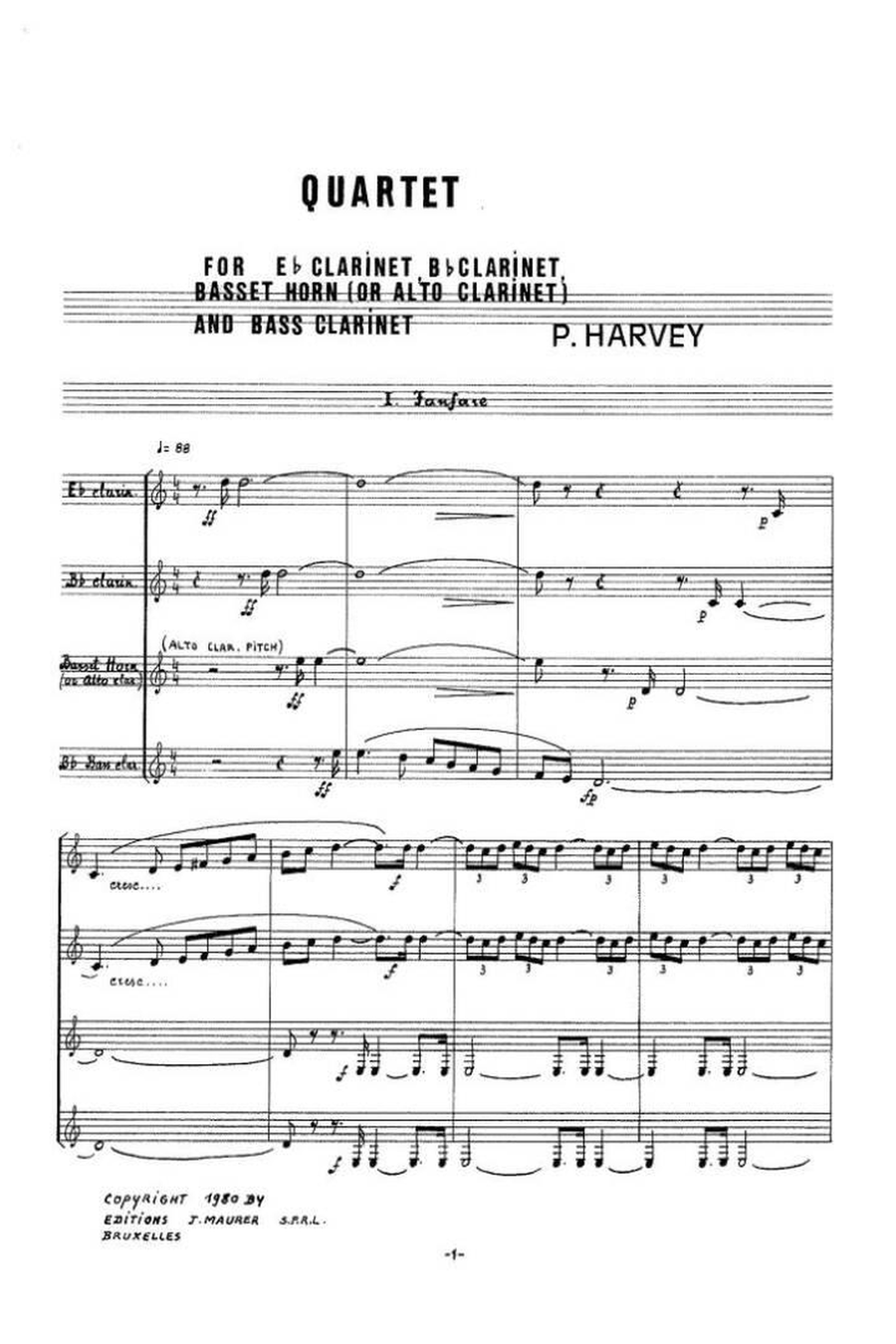Quartet Clarinet Quartet scores gallery preview page 2
