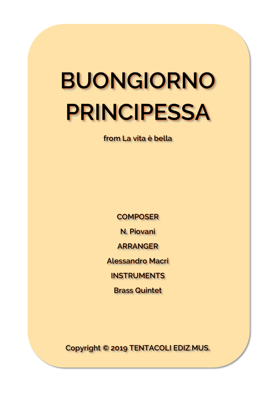 Buongiorno Principessa Brass Ensemble scores gallery preview page 1