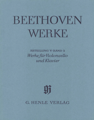 Book cover for Works for Piano and Cello, Volume III