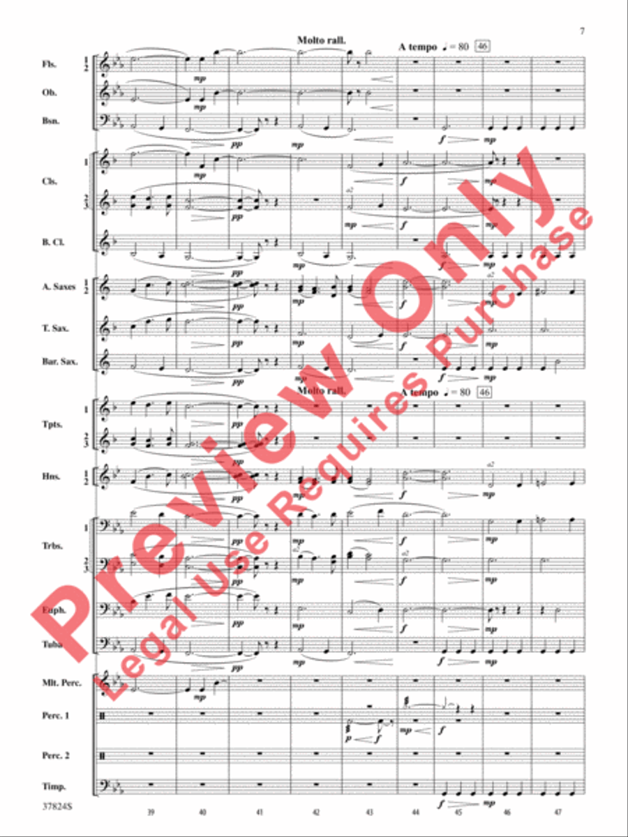 Shadows of the Equinox Shadows of the Equinox Concert Band scores gallery preview page 8