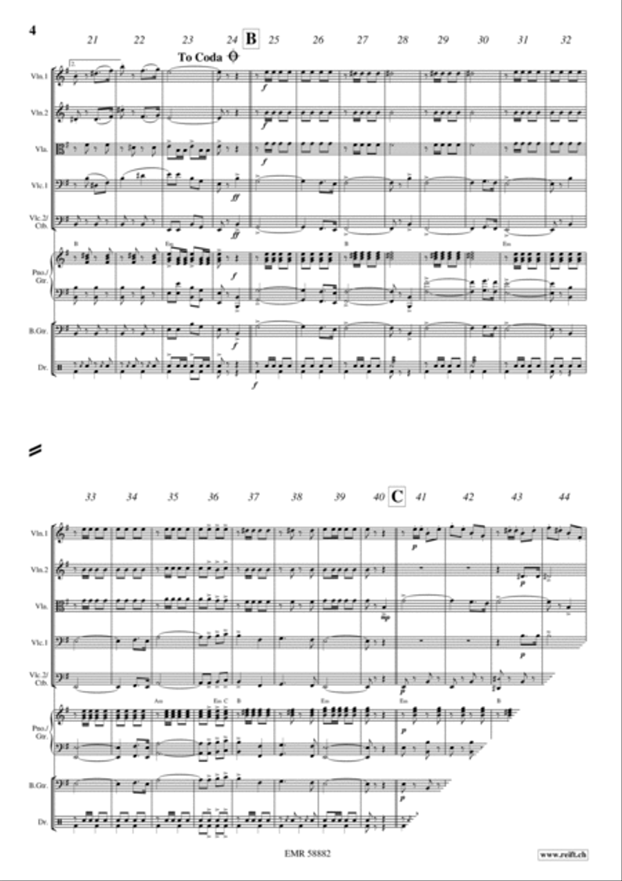 Farewell Of Slavianka String Orchestra scores gallery preview page 4