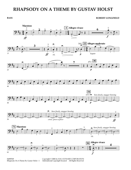 Rhapsody On A Theme by Gustav Holst - Bass