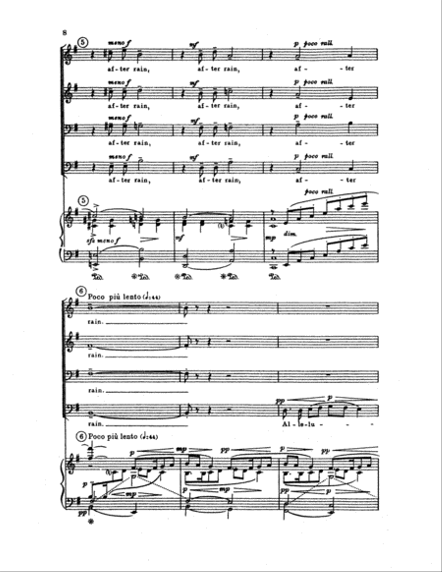 The Last Words of David (Choral Score) TTBB scores gallery preview page 5