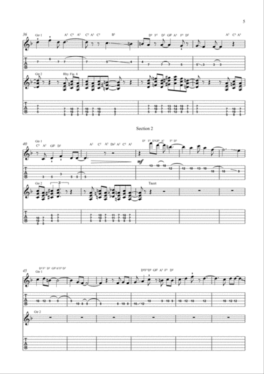 PUSH Electric Guitar scores gallery preview page 5