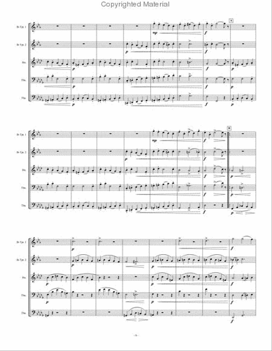 Quintet No. 1 Brass Quintet scores gallery preview page 5