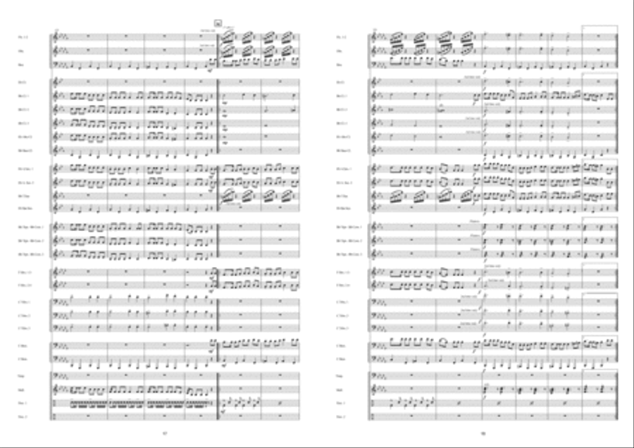 Edith Piaf ! Concert Band scores gallery preview page 10