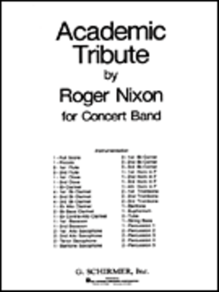 Academic Tribute Concert Band scores gallery preview page 1