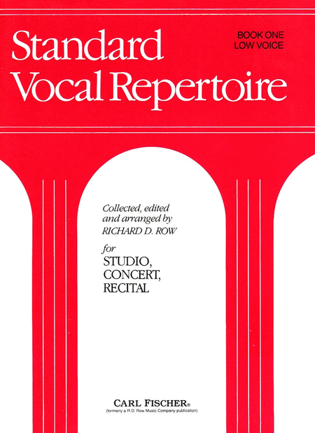 Standard Vocal Repertoire-Bk. 1-Low Voice