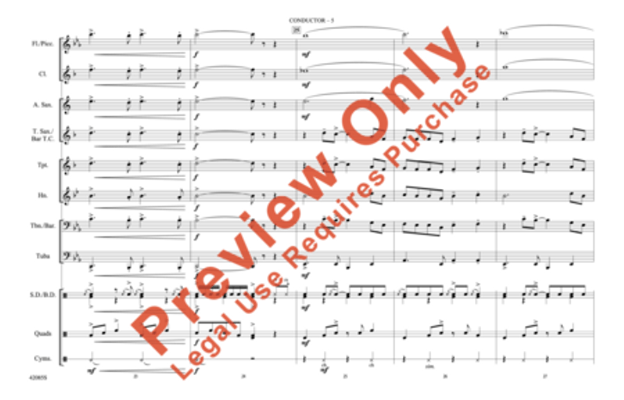 Mercy, Mercy, Mercy Marching Band scores gallery preview page 6