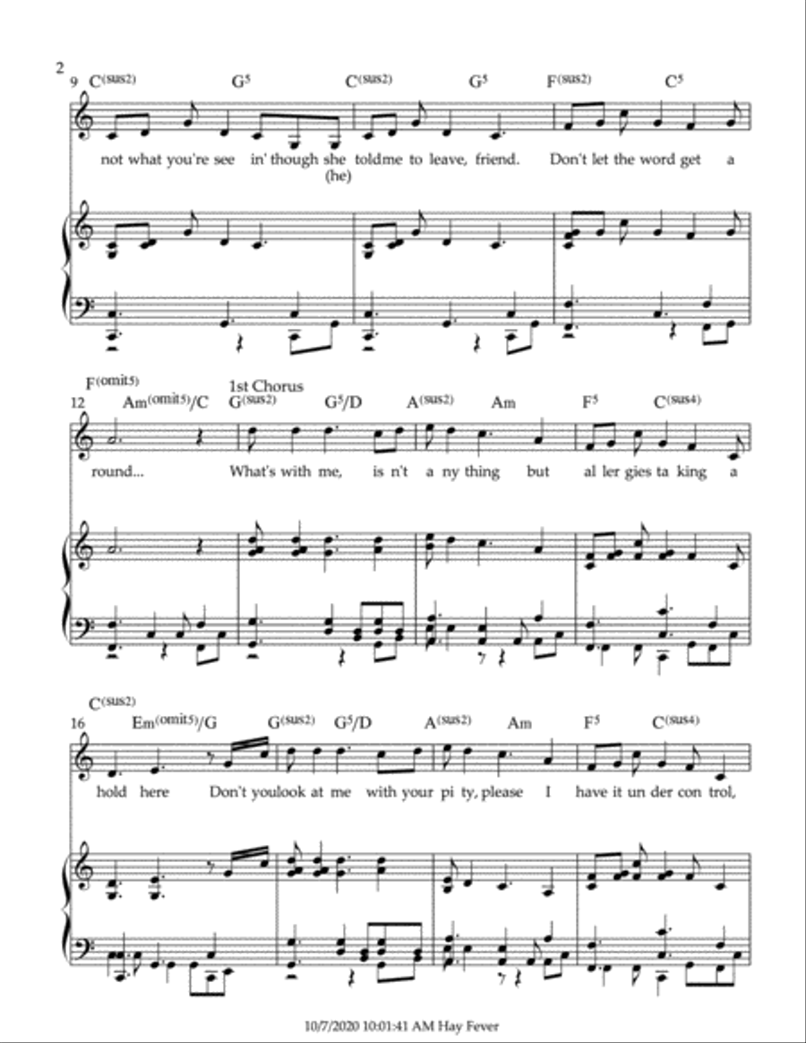 Hay Fever Voice scores gallery preview page 2