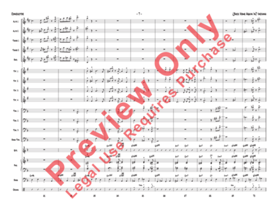 (Back Home Again In) Indiana Jazz Ensemble scores gallery preview page 27