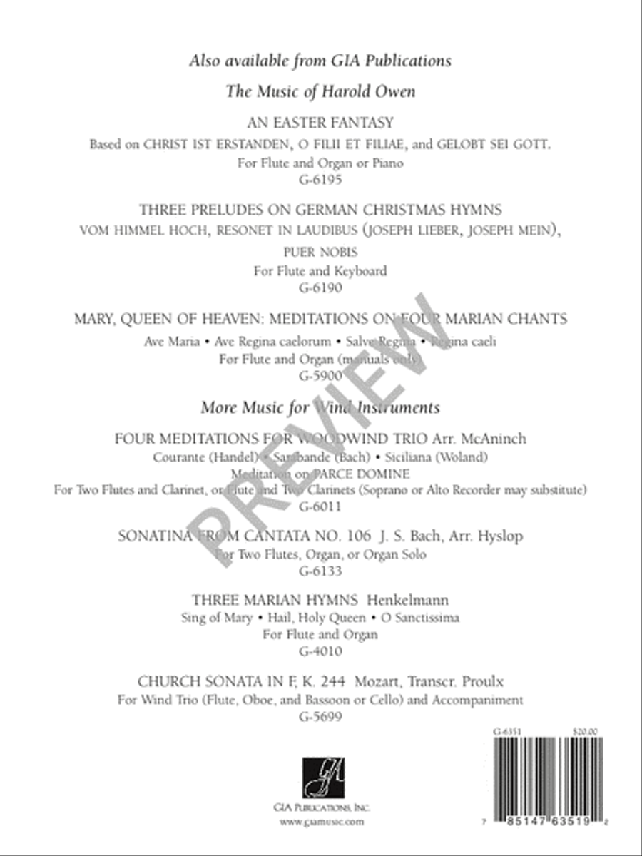 Variations on The Coventry Carol Flute scores gallery preview page 16