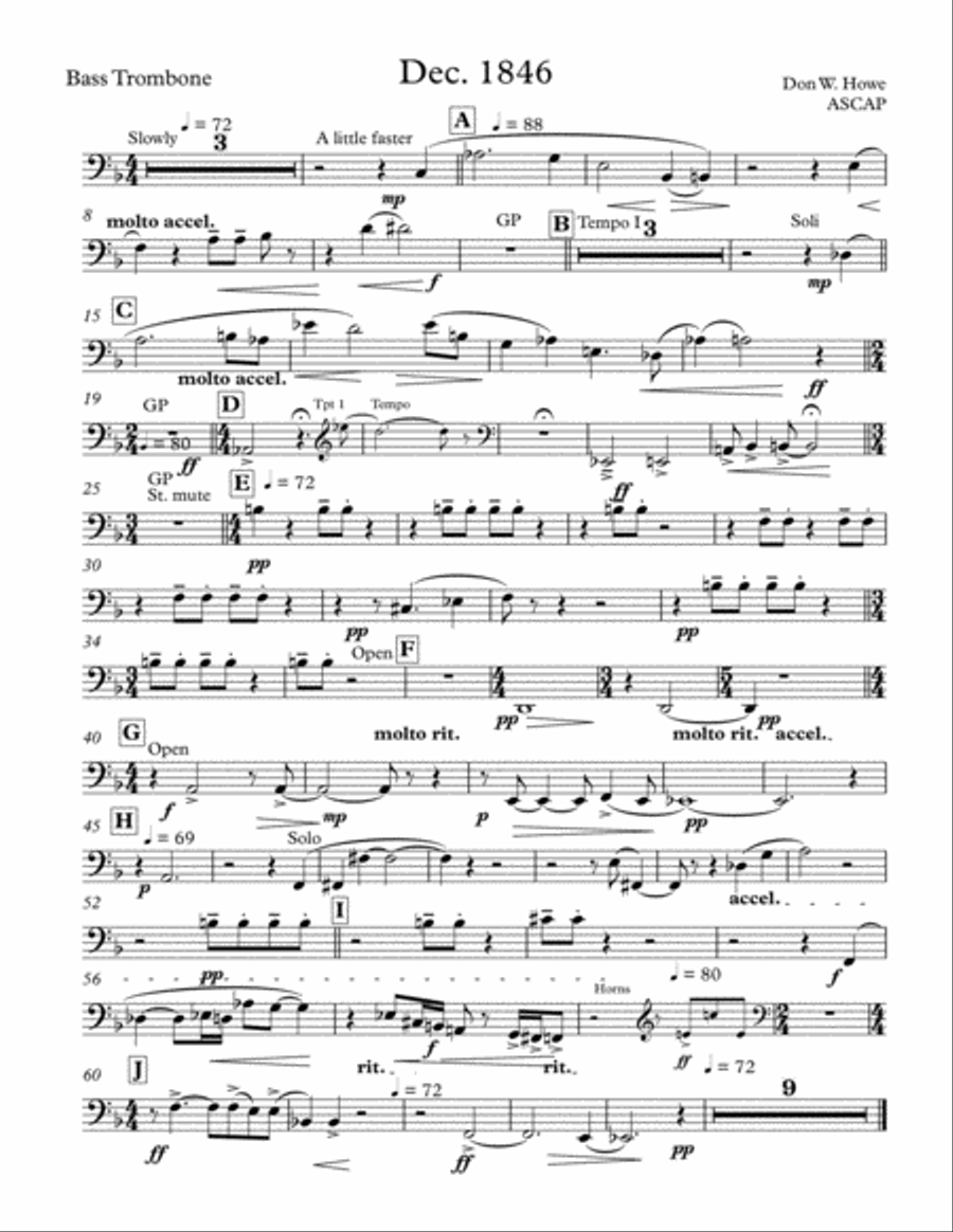 Dec. 1846 Brass Ensemble scores gallery preview page 1