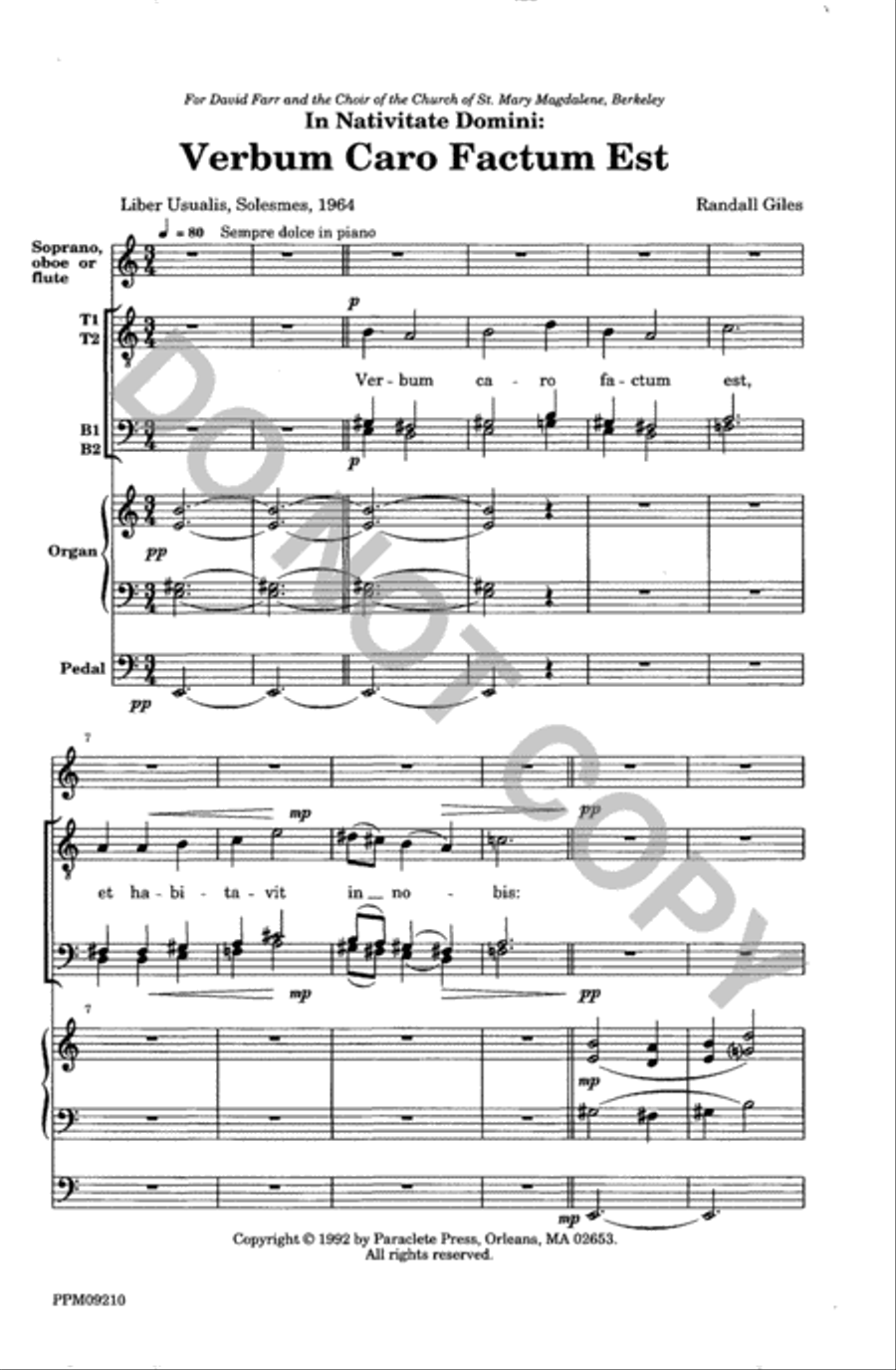 Verbum Caro Factum Est Verbum Caro Factum Est TTBB scores gallery preview page 2