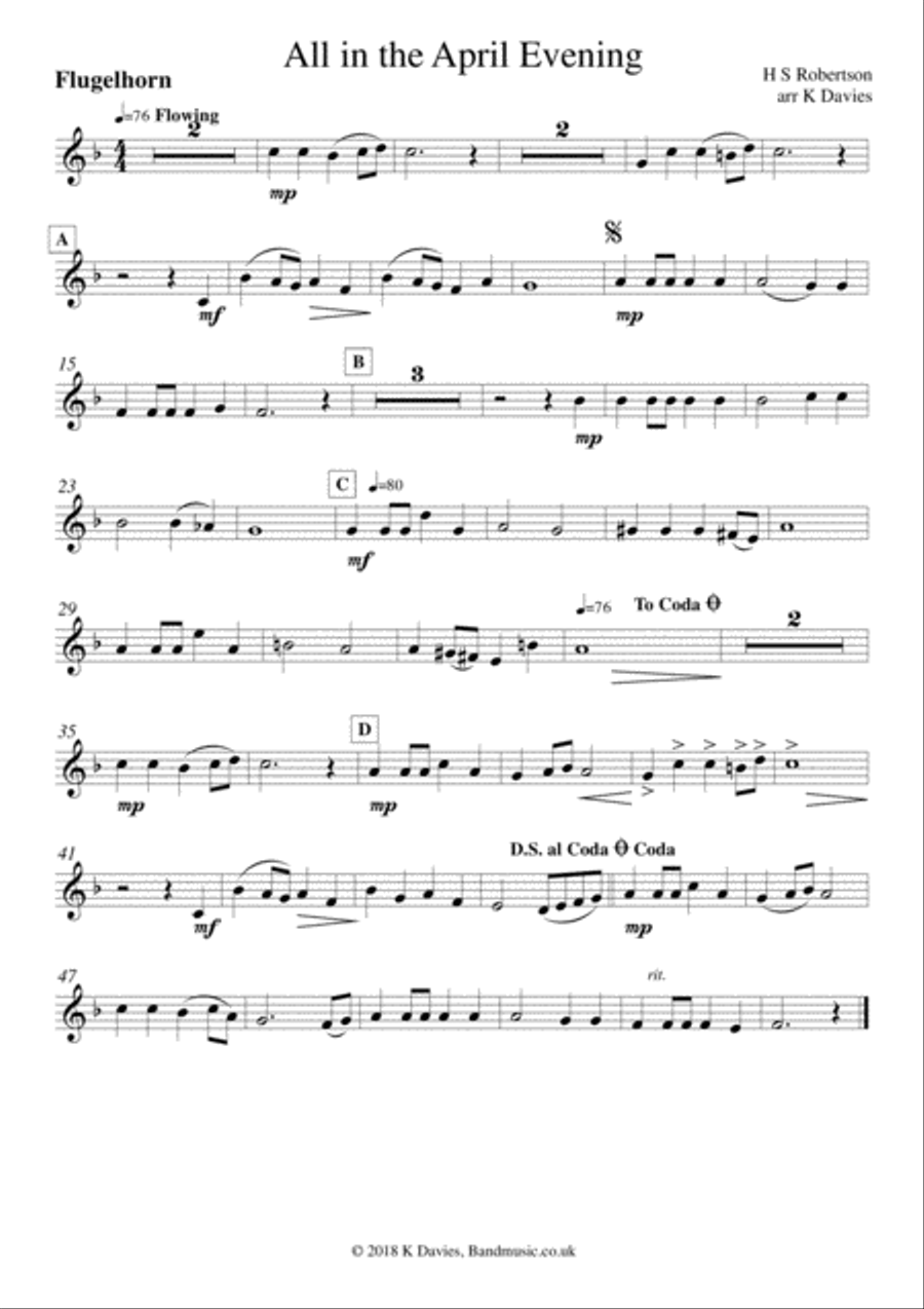 All in the April Evening Small Ensemble scores gallery preview page 3