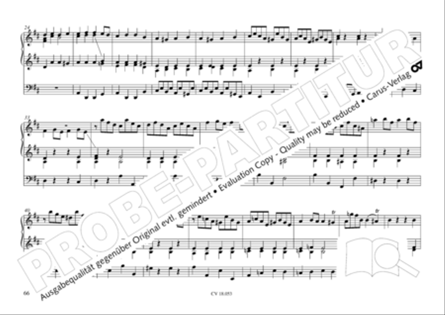 Das Husumer Orgelbuch von 1758 Organ Solo scores gallery preview page 67