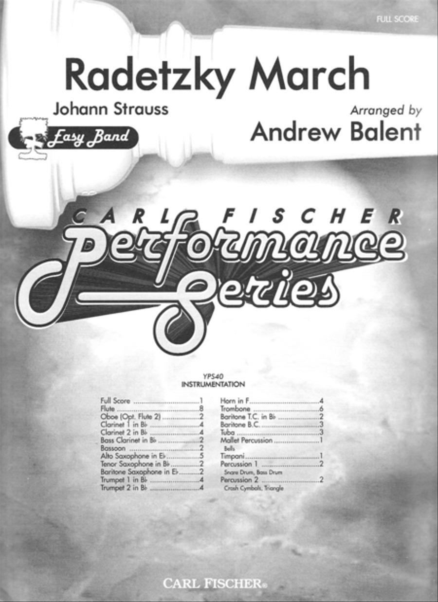 Radetzky March Radetzky March Concert Band scores gallery preview page 1
