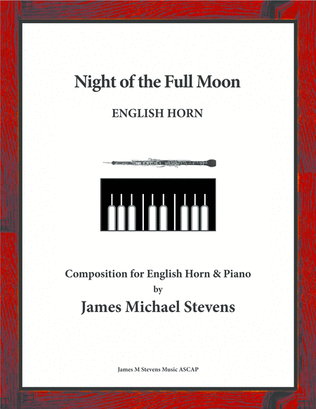 Book cover for Night of the Full Moon - English Horn & Piano