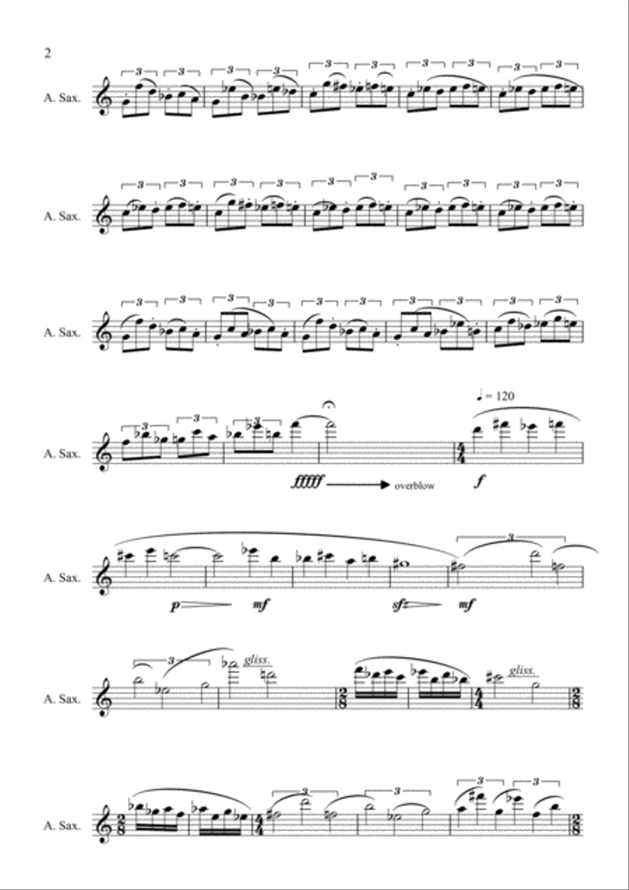 presto-chango Alto Saxophone scores gallery preview page 2