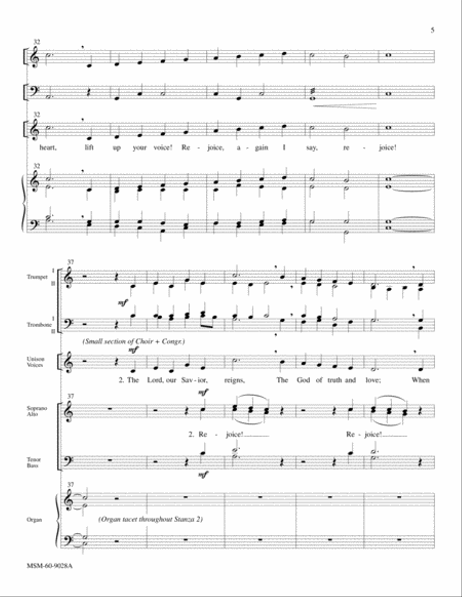 Rejoice, the Lord is King! Choir scores gallery preview page 5