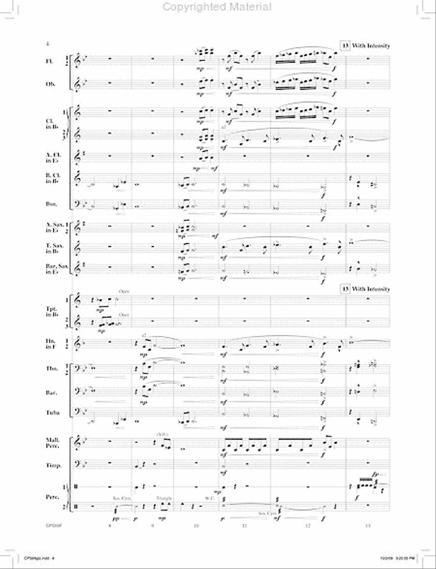 Orion's Sword Orion's Sword Concert Band scores gallery preview page 5