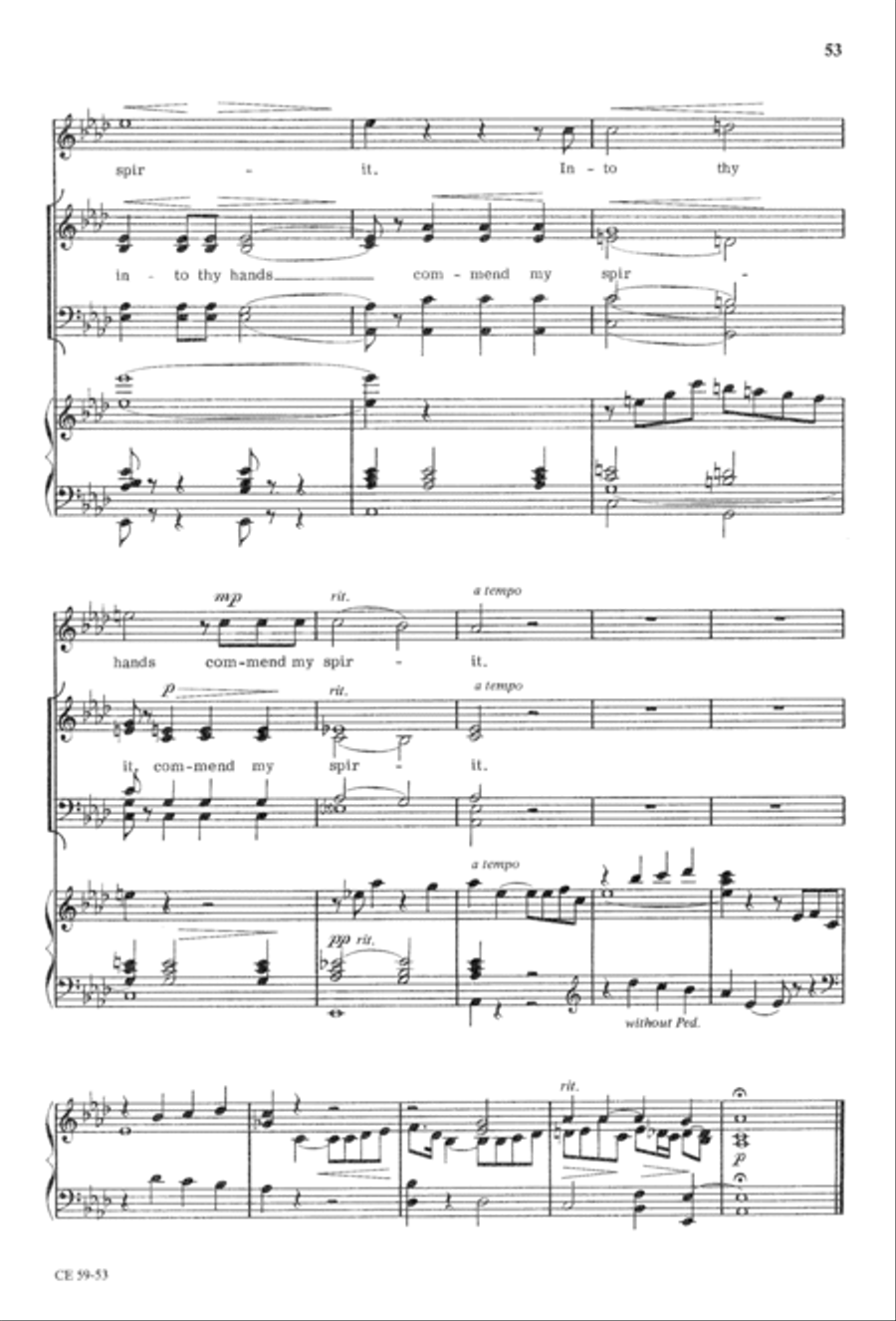 The Seven Last Words of Christ 4-Part scores gallery preview page 55