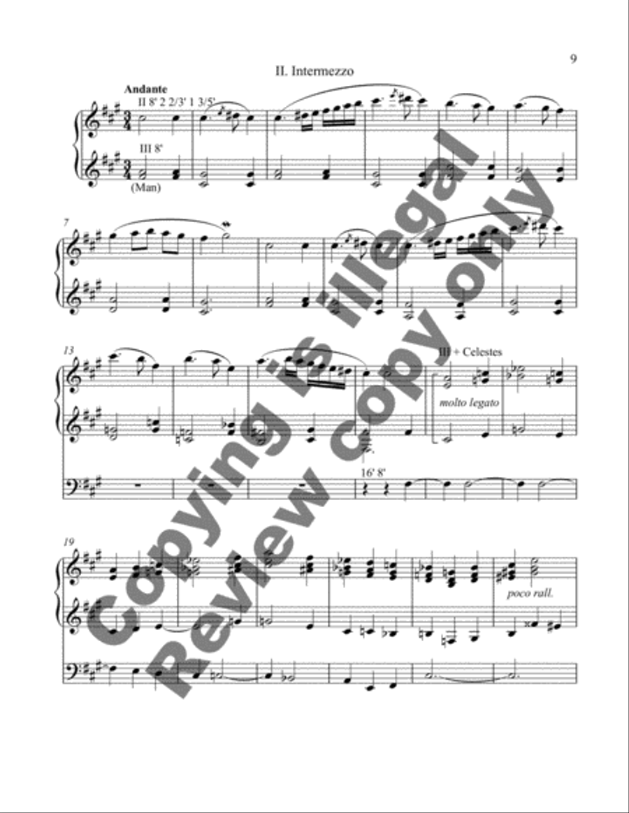 Sonata Festiva (Organ Sonata VII) Organ scores gallery preview page 11