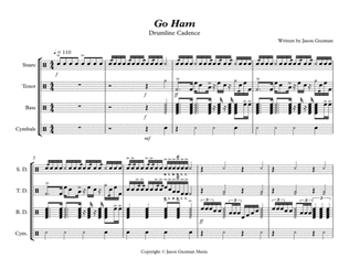 Go Ham - Drumline Cadence - Difficulty: Advanced