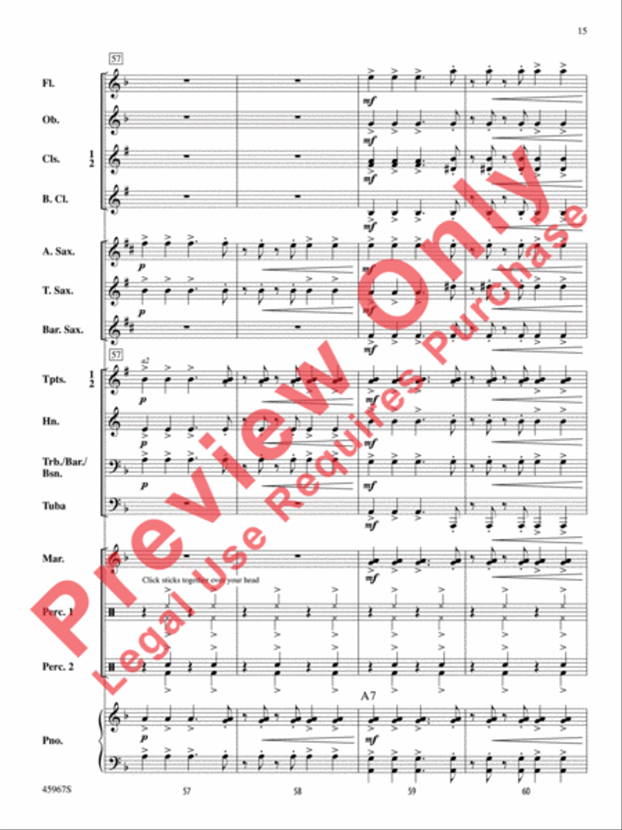 El Taco Picante El Taco Picante Concert Band scores gallery preview page 16
