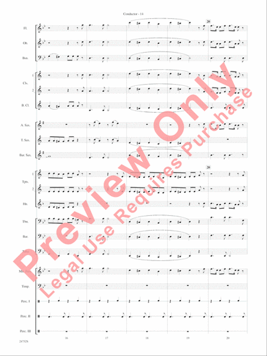 Charlie and the Chocolate Factory, Suite from Concert Band scores gallery preview page 17