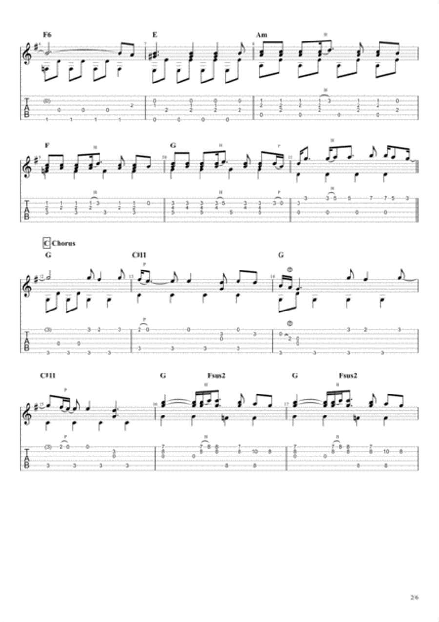 Homeward Bound Electric Guitar scores gallery preview page 3