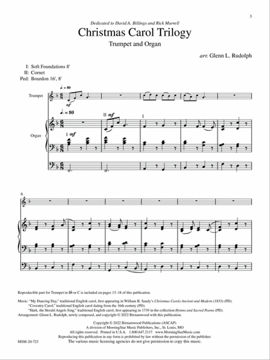 Christmas Carol Trilogy Christmas Carol Trilogy Trumpet scores gallery preview page 5