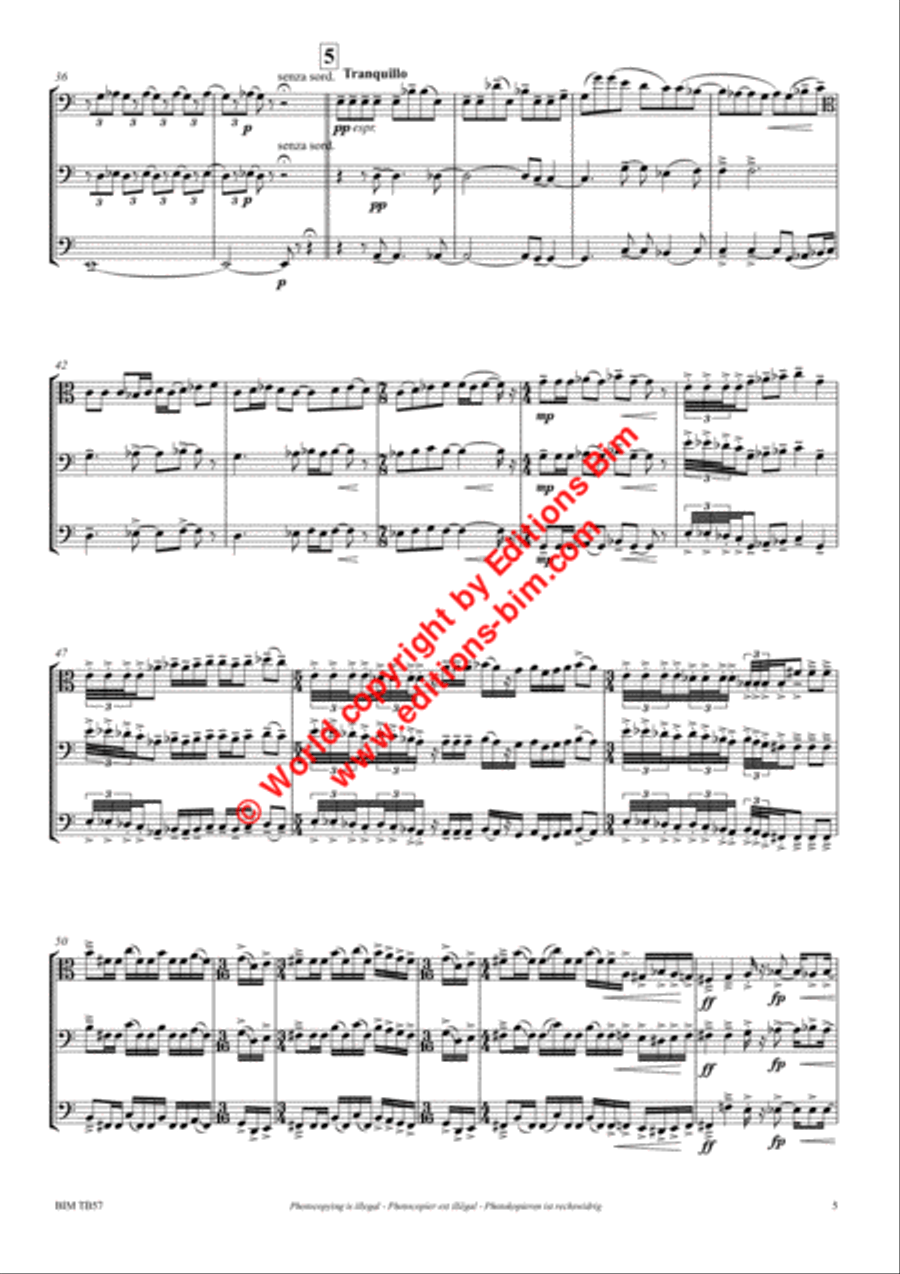 Sonata per 3 tromboni Sonata per 3 tromboni Bass Trombone scores gallery preview page 4