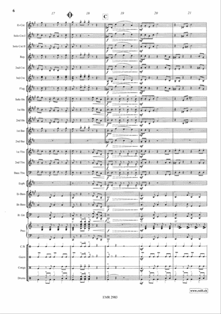 Viennese Cha Cha Brass Band scores gallery preview page 7