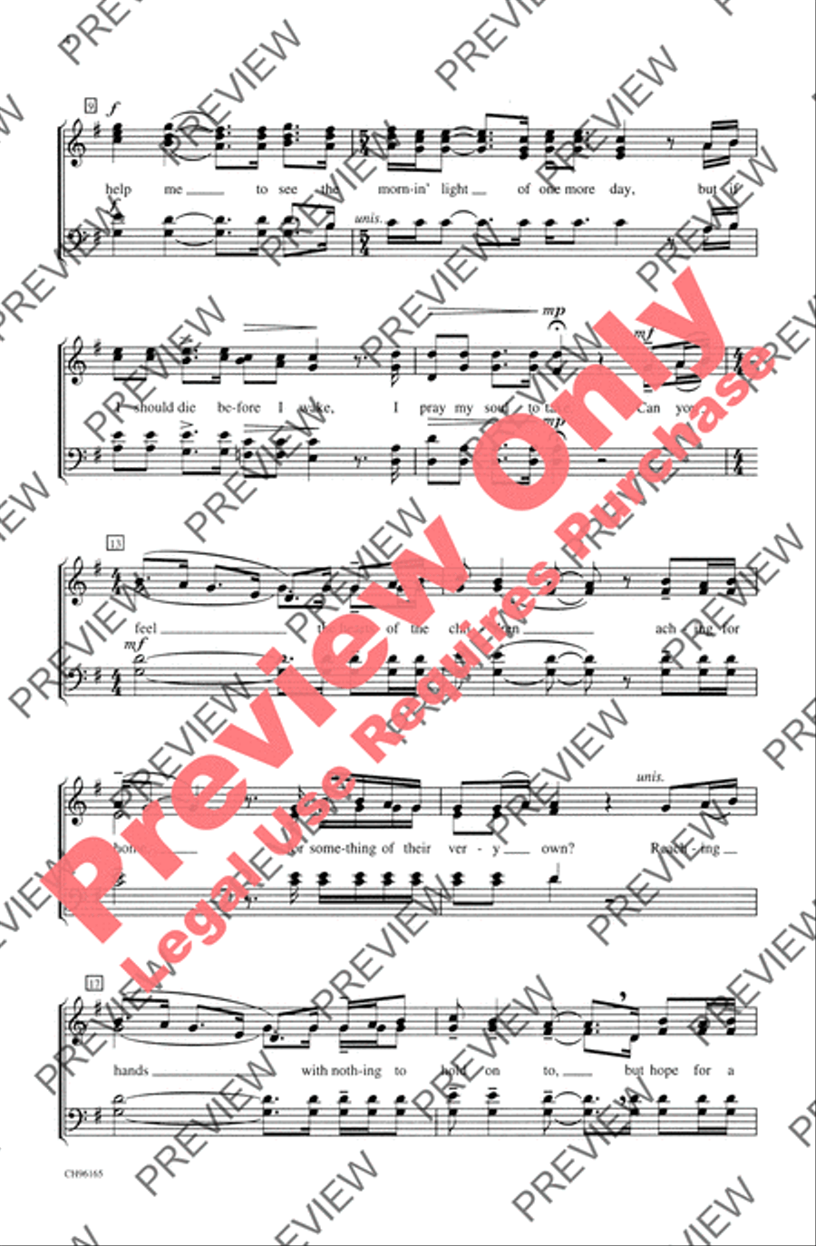 Prayer of the Children 4-Part scores gallery preview page 3
