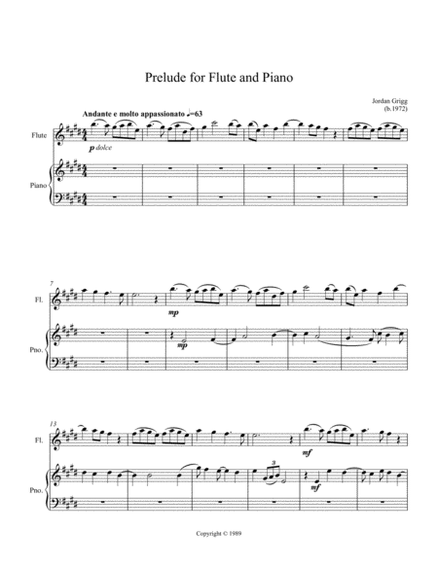Prelude for Flute and Piano image number null