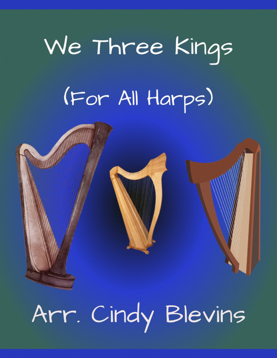We Three Kings, for Lap Harp Solo Lap Harp scores gallery preview page 1