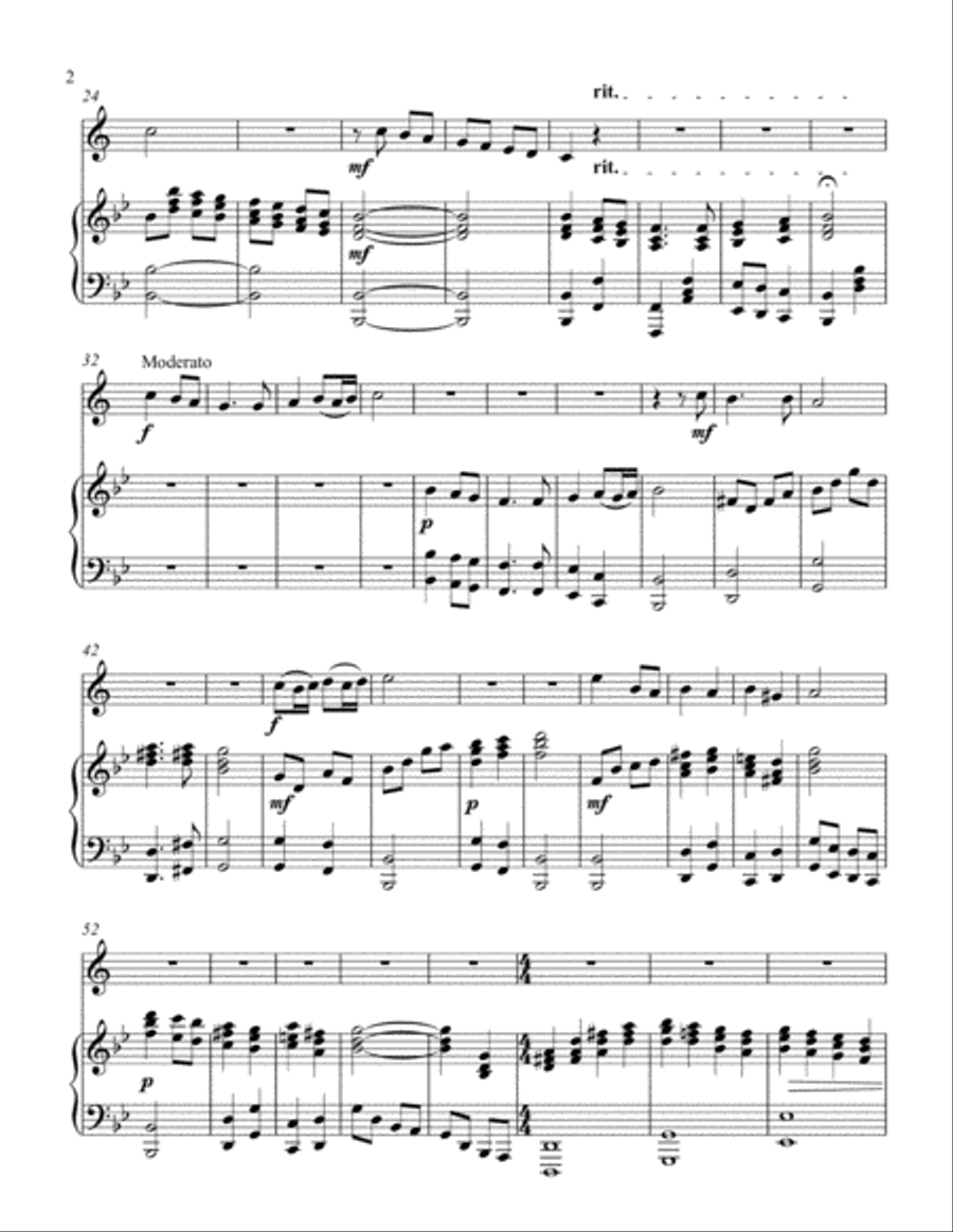 Christmas Joy! (treble Bb instrument solo) Piano scores gallery preview page 3